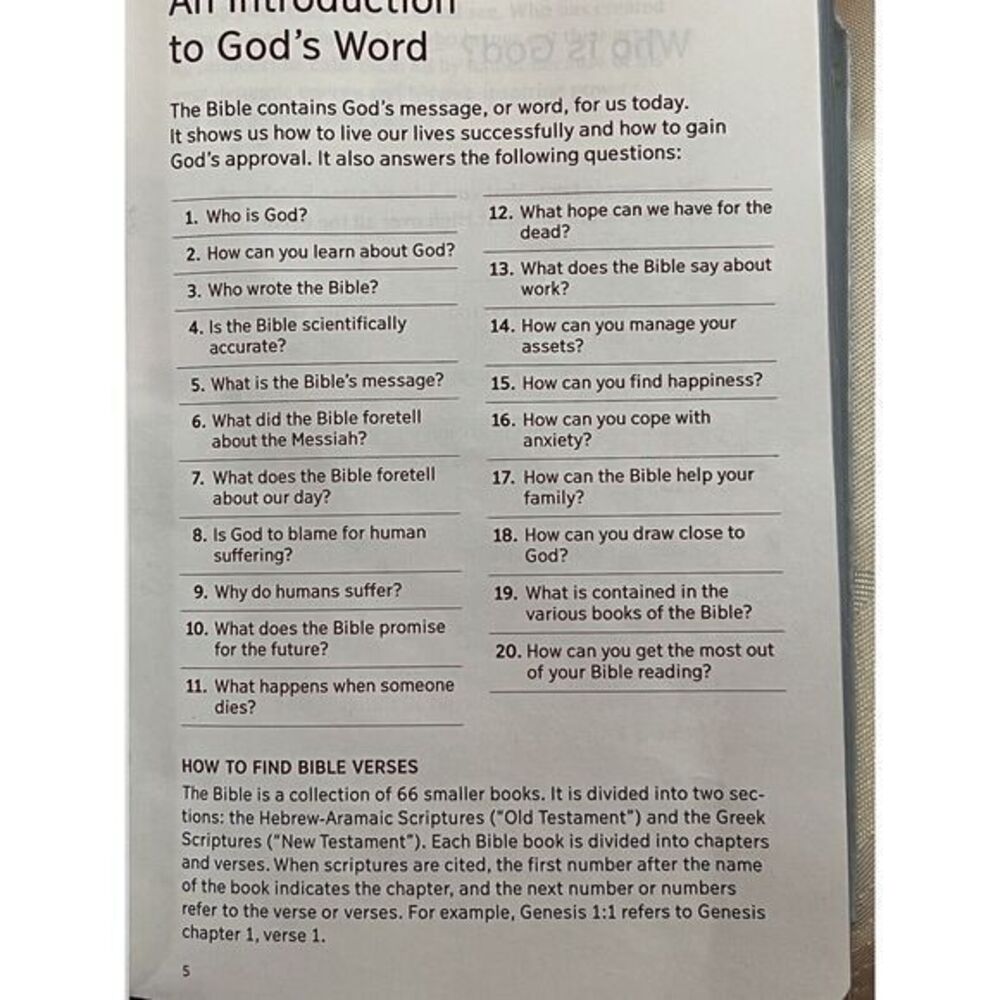 New World Translation of the Holy Scriptures Small Revised Bible Gray Silver - Picture 13 of 13